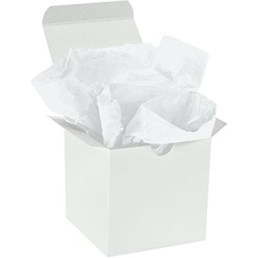 Imagem de Aviditi Papel de seda premium para presente, 25 x 38 cm, branco, pacote a granel (960 folhas por caixa), perfeito para embrulho de presente, feriados, aniversários, artesanato, projetos de bricolage e