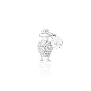 Imagem de Bibelô Decorativo Mini Perfume Revestido em Prata - VL ACCESSOIRES