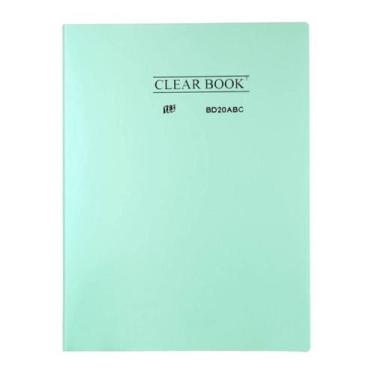 Imagem de Pasta Catálogo A4 com 20 Folhas Clearbook Yes Cores Pastel, Verde Past