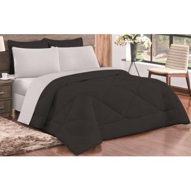 Imagem de Kit Edredon Ternura Casal Queen 06 Peças PRETO BRANCO - DUCASA ENXOVAI