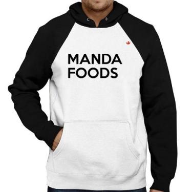 Imagem de Moletom Manda Foods - Foca na Moda, Branco, Preto, M