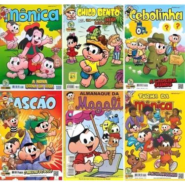 Imagem de  10 GIBIS TURMA DA MÔNICA  NOVOS e SEM REPETIÇÃO  EDITORA  PANINI.
