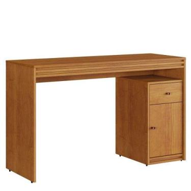 Imagem de Mesa De Estudo 1 Porta E 1 Gaveta Madrid 1200 Mavaular Naturale - MAVA