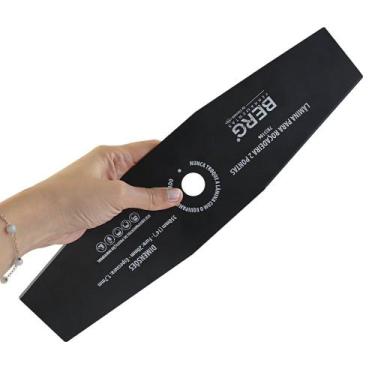 Imagem de Faca de Corte 35cm para Roçadeira Lâmina Aço com 2 Pontas Afiadas - Be