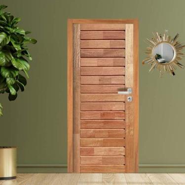 Imagem de Porta Completa Comercial em Madeira Maciça Cedro Arana - Casmavi, 62cm