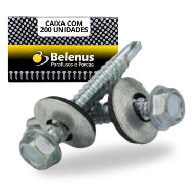 Imagem de 200 Parafusos Sextavado Auto Brocante 38x5,5mm Belenus - LEROY