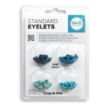 Imagem de Ilhos Metal Eyelets & Washer Standard Aqua C/60 Pcs - WE R MEMORY