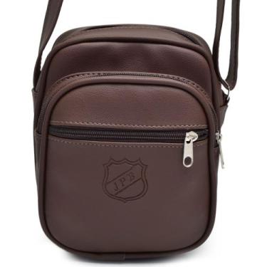 Imagem de Shoulder Bag Masculina Bolsa Transversal Pequena Ziper Dia a Dia Alta 