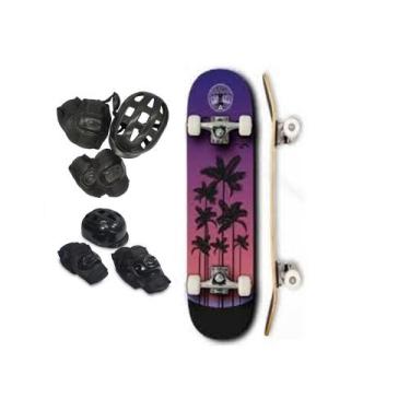 Imagem de Skate LifeDream semi profissional 7Laminas Abec 3 + proteção - Life Dr