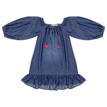 Imagem de Vestido Infantil Look Jeans Bata Jeans, 03