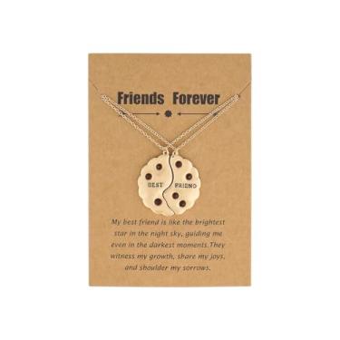 Imagem de Firopia Colar Best Friend | Colar de Amizade Combinando BFF | Colar de Amizade Presentes para Mulheres, Sem Pedra Preciosa