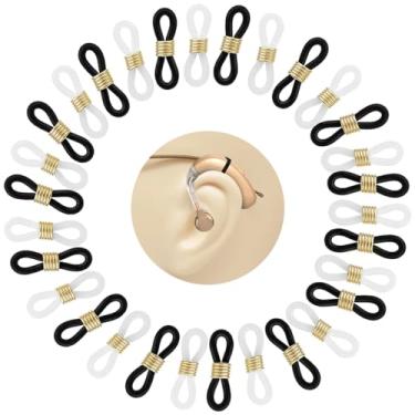 Imagem de 30Pcs Retentor de Aparelho Auditivo para Usuários de Óculos Aparelhos Auditivos Conectores de Óculos Loop de Fixação Anti-Perda Suporte de Aparelhos Auditivos Acessórios para Adultos Idosos(Br