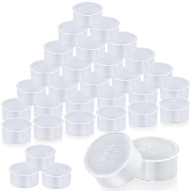 Imagem de 60 peças coberturas de furo de cerca de piscina acima do solo cobertura de buraco de cerca de piscina transparente salva-vidas cerca de piscina tampas de solo de pátio se encaixam em furo de 2,5 cm