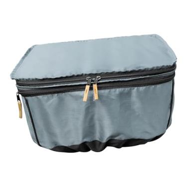 Imagem de Dynwave Cesta de bicicleta capa poeira universal para a maioria da bicicleta chuva proteger cesta capa chuva para triciclos ao ar livre homem ciclismo, Azul Claro