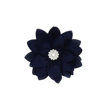 Imagem de Broche de flor elegante para mulheres meninas broche de lótus de cristal alfinetes de lapela vermelho/branco/rosa/preto/rosa choque/broche violeta festa de casamento dança banquete vestido terno