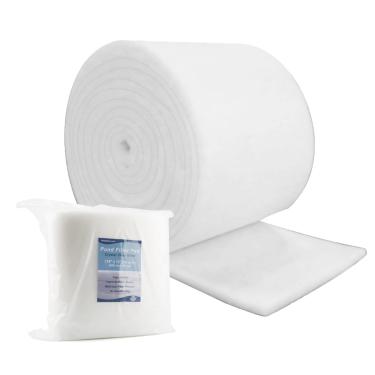 Imagem de RINOO Bloco de filtro branco Koi Pond, rolo fino a granel - cortado para caber - Meio filtrante durável para lagos de peixes - Material do filtro de aquários de jardim aquático - 299,7 cm (3 m) x 30,5