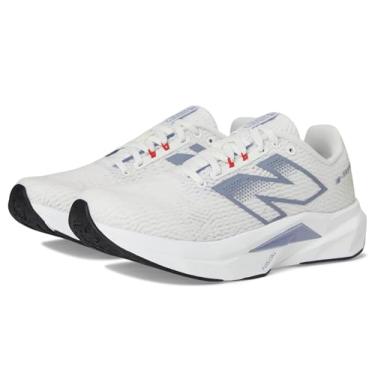 Imagem de New Balance Tênis de corrida feminino FuelCell Propel V5, Sal marinho/chuveiro crepúsculo/branco, 12 Wide