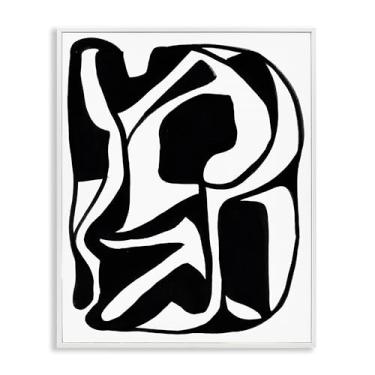 Imagem de Stupell Industries Design de arte de parede giclée emoldurado por Bea Dina, moldura branca, 40 x 50 cm