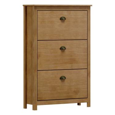 Imagem de Sapateira 3 Portas Basculantes Freijó Topázio Madeira Pinus - Finestra