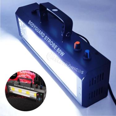 Imagem de Strobo Rítmico 80w Controle Remoto Para Djs, Bares, Baladas, Aniversar