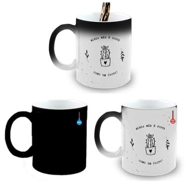 Imagem de Caneca Mágica Porcelana Presente Mãe Forte Cacto