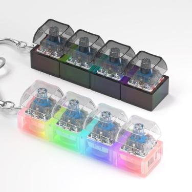 Imagem de Teclado Fidget Toy Zioyihan - 2 Peças com Luzes LED e Chaveiro