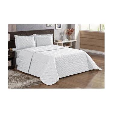 Imagem de Kit Colcha Cobre leito Roupa de Cama Casal Padrão 03 peças - Sophia En