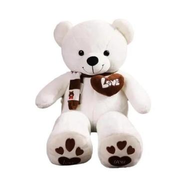 Imagem de Urso de Pelúcia com Cachecol - 4 Cores - Travesseiro para Bebês e Cria