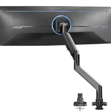 Imagem de VIVO Braço de monitor ultrawide resistente para telas de 57 polegadas de até 27 kg, suporte de mesa para TV e monitor projetado para Samsung Odyssey Ark, Neo G9, ViewFinity S9 e mais, preto,