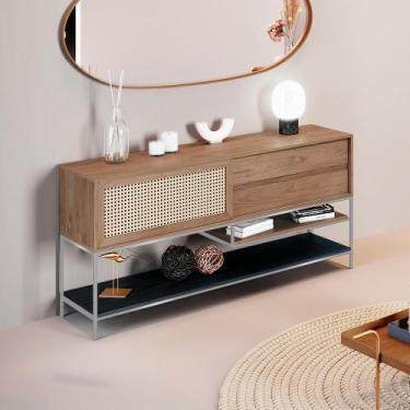 Imagem de Buffet Aparador Sala de Jantar Agnes 2 Gavetas em Madeira Maciça Imbui