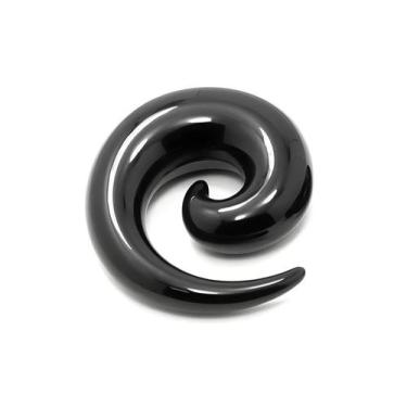 Imagem de Alargador Espiral Acrílico Preto - M2 Piercing, 16mm