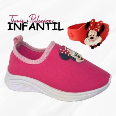 Imagem de Kit Tênis Infantil Menino Menina Personagens Confortável Macio e Pulse