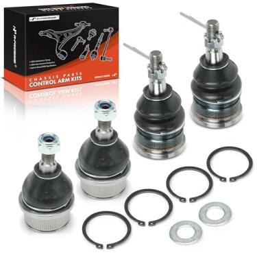 Imagem de A-Premium Conjunto de 4, kit de juntas esféricas superiores e inferiores dianteiras, compatível com Jeep WK Series Grand Cherokee 2005-2010, XK Series Commander 2006-2010