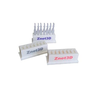 Imagem de Znet3D Suporte e organizador de frascos de colírio – rastreador diário de 7 compartimentos para frascos de uso único com etiquetas personalizáveis