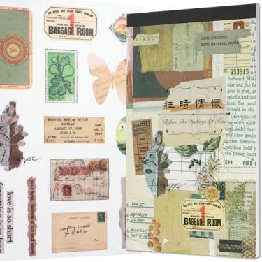 Imagem de Livro efêmero, adesivos de diário de memórias, suprimentos de diário de lixo, adesivos de scrapbook de estética pré-cortados para adultos, planejador de balas vintage decorativo faça você mesmo