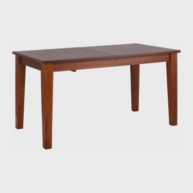 Imagem de Mesa de Madeira Maciça Marrom Extensível para Jantar 150/195 X 80 X 76,6 Cm Coleção América
