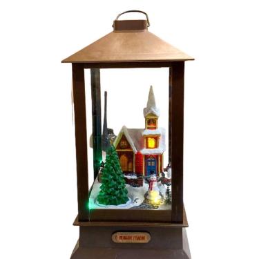 Imagem de Vila natalina lanterna natalina com iluminacao