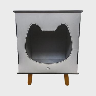 Imagem de Casinha Toca Para Gatos Champagne Pés Palito Castanho - Pallazio