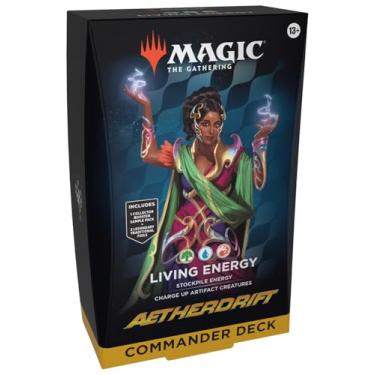 Imagem de Magic: The Gathering Aetherdrift Commander Deck Living Energy Green/Blue/RED (SD1)