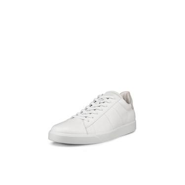 Imagem de ECCO Tênis masculino Street Lite retrô, Branco/Cascalho, 11-11.5