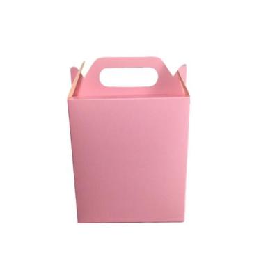 Imagem de 100 Mini Sacola Caixa De Papel Para Lembrancinha 16x4x10,5 - Gráfica U