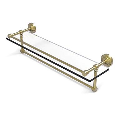 Imagem de Prateleira de vidro Allied Brass WP-1TB/16-GAL-SBR Wp 1 Tb Gal Inch Gallery Towel Bar, 40 cm, latão acetinado
