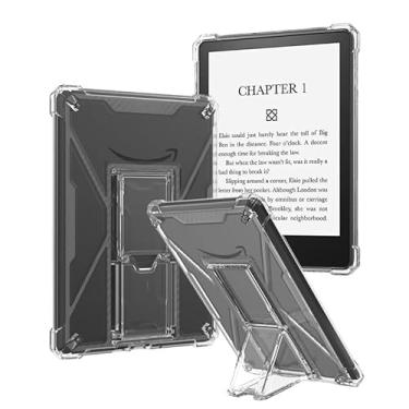 Imagem de QYiiD Capa para Kindle de 15.2 cm 10ª geração versão 2019 (não serve para Paperwhite/Oasis), capa protetora antiamarelamento resistente à prova de choque com suporte embutido, amortecedor interno de