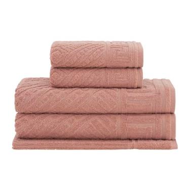 Imagem de Buddemeyer Jogo de Toalhas Olimpo Extra Soft Banho Salmão 5 peças