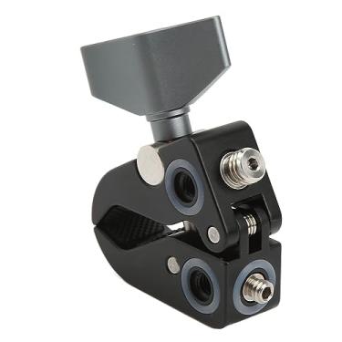 Imagem de Carga Máxima de 2 Kg, Braçadeira de Parafuso de Cabeça Dupla, Braço de Bola de Câmera, Grampo de Montagem de Monitor para DSLR, Câmera Esportiva, Com Microfone Estendido,