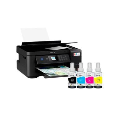 Imagem de Impressora Multifuncional Epson L4260 + Kit 4 Cores Adicional