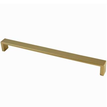 Imagem de Puxador Oeiras Dourado 13,5cm Fosco para Gavetas Armários Zamac Torralba