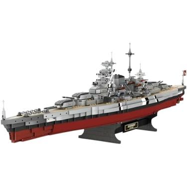 Imagem de Ruikytech Bismarck Battleship Building Block Toy, World War II Classic Bismarck Warship Bricks Model Kit for Teenagers and Adults Collection(2081 Pieces)