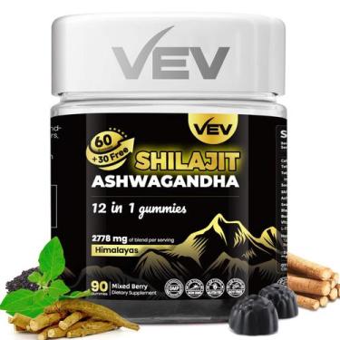 Imagem de Suplemento VEV Himalayan Shilajit Gummies para homens 90 mastigáveis