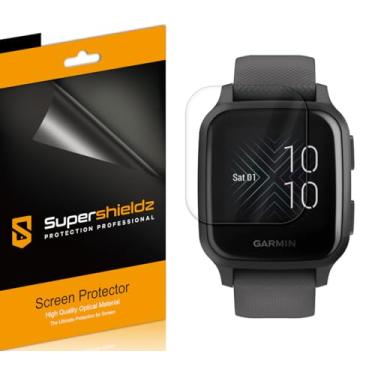 Imagem de (3 pacotes) Supershieldz projetado para Garmin (Venu Sq) protetor de tela (cobertura total) proteção transparente de alta definição (TPU)